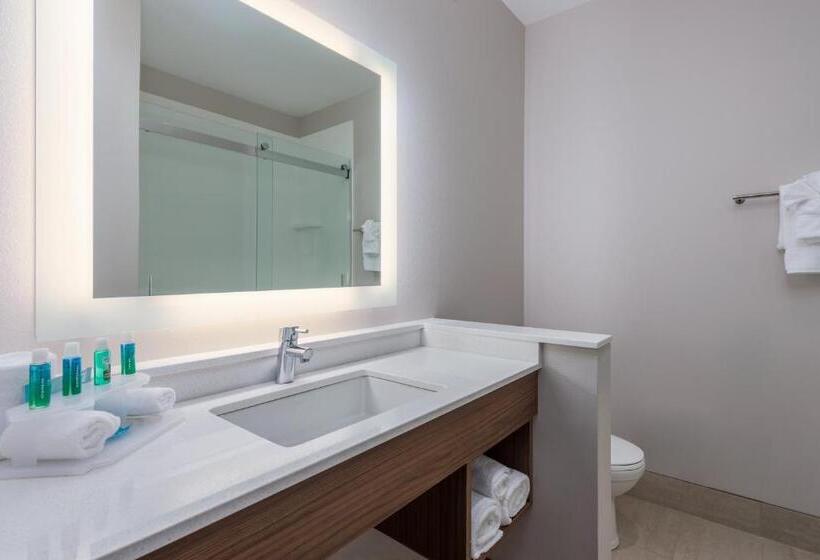 מיטת קינג בסוויטה, Holiday Inn Express & Suites Vandalia, An Ihg