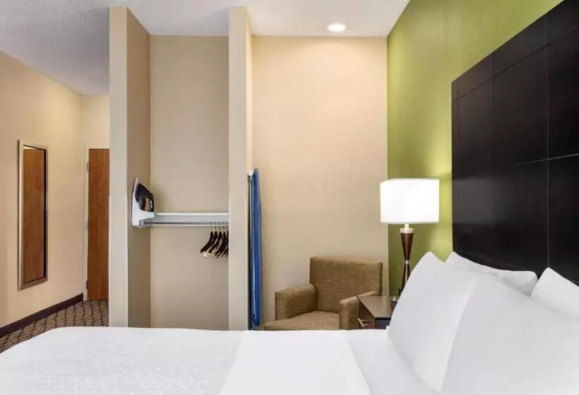 身障者適用キングサイズベッドルーム, Holiday Inn Express Hotel & Suites Edmond, An Ihg