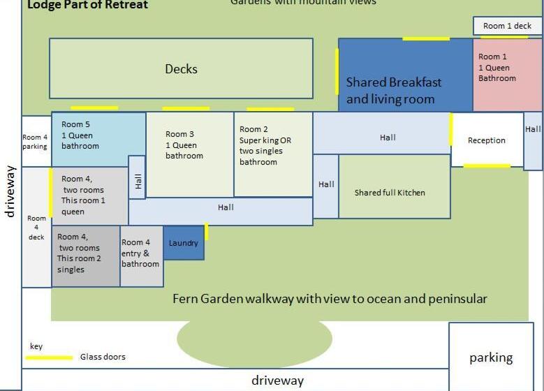 جناح مطلّ علي الجبل, Te Mahuru Retreat