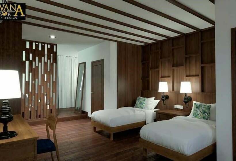 اتاق لوکس با چشم‌انداز استخر, Arwana Perhentian Eco & Beach Resort