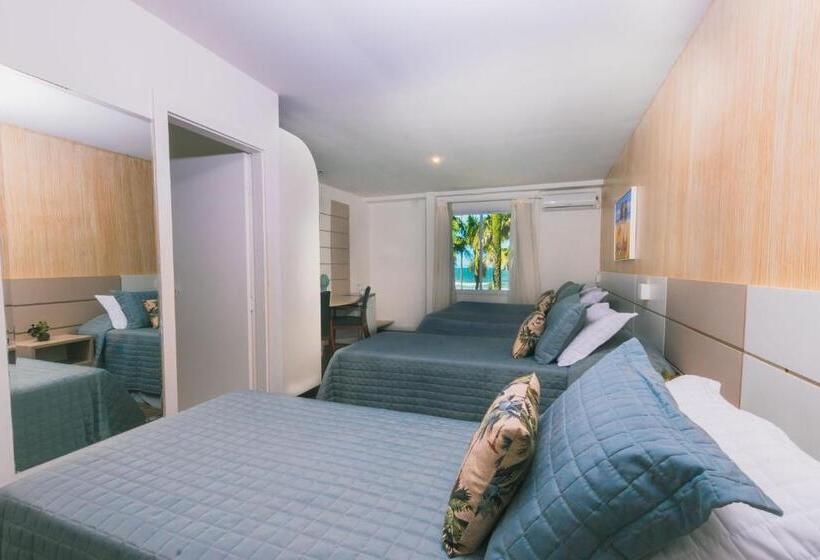 חדר סופריור לשלושה עם נוף לים, Villareal Guaratuba   Caieiras