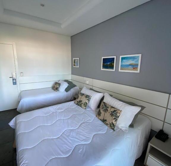 غرفة ديلوكس مطلّة علي البحر مزوَّدة بشُرفة, Villareal Guaratuba   Caieiras