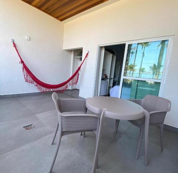 غرفة ديلوكس مطلّة علي البحر مزوَّدة بشُرفة, Villareal Guaratuba   Caieiras