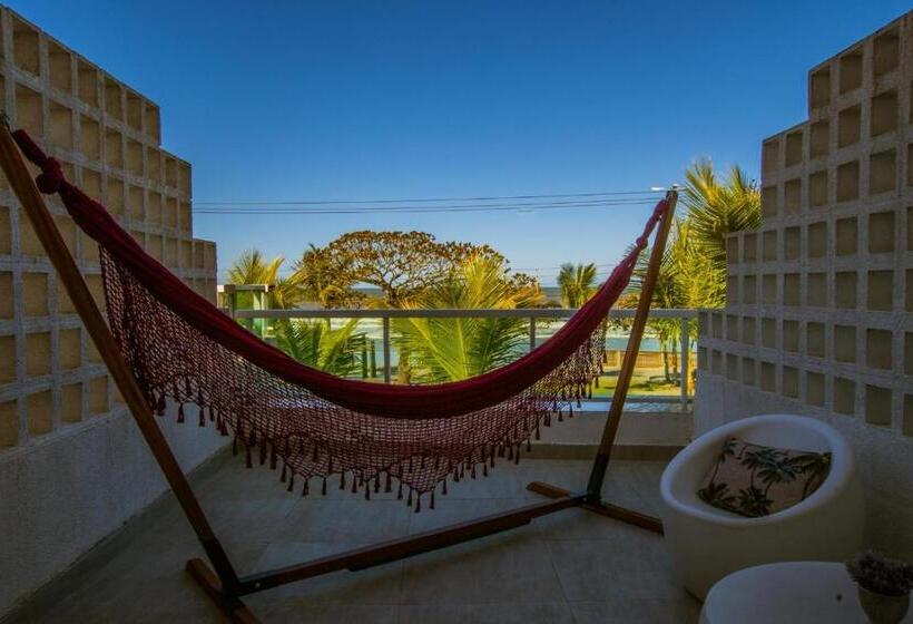 غرفة قياسية رباعية مزودة بشُرفة, Villareal Guaratuba   Caieiras