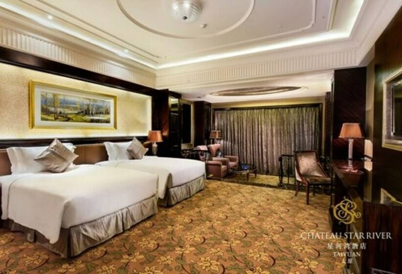 풀장 전망 디럭스 룸, Chateau Star River Taiyuan
