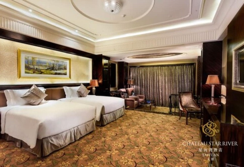 풀장 전망 디럭스 룸, Chateau Star River Taiyuan