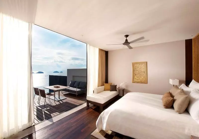 Villa 1 Makuuhuone Merinäkymä, Conrad Koh Samui Residences