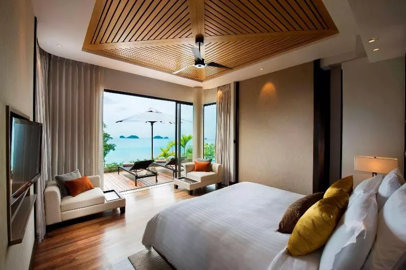 Villa 1 Makuuhuone Merinäkymä, Conrad Koh Samui Residences