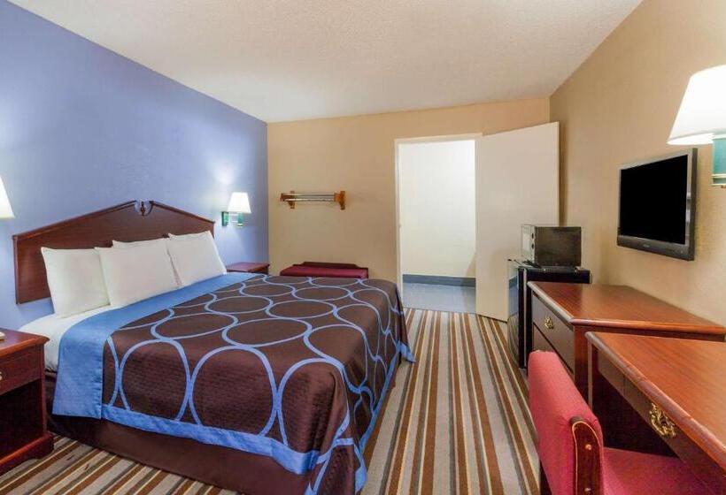 身障者適用キングサイズベッドルーム, Super 8 By Wyndham Mt. Pleasant Tx