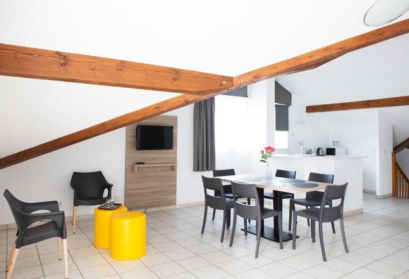 2침실 듀플렉스 아파트, Zenitude Hôtel Résidences La Versoix