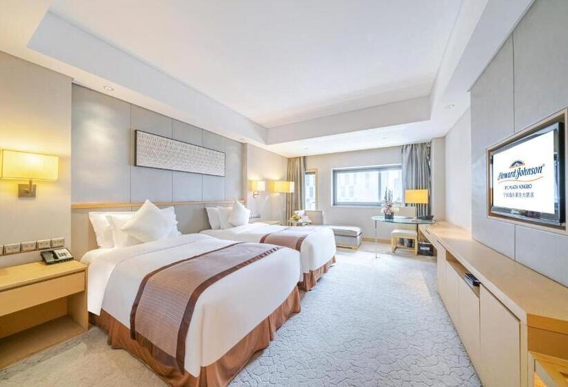 琮城市景观的豪华间, Howard Johnson Ifc Plaza Ningbo