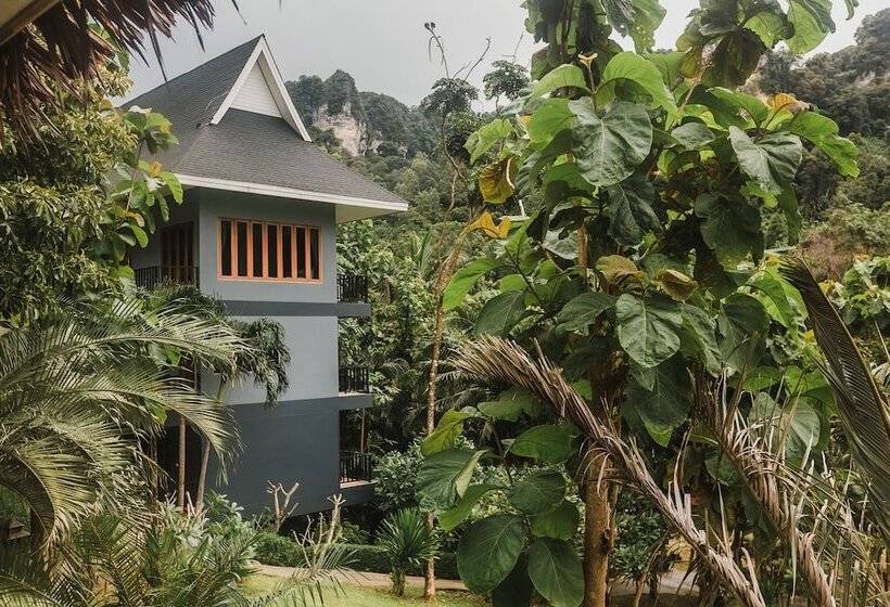 غرفة عائلية ذات إطلالة جانبية على البحر, Railay Phutawan Resort