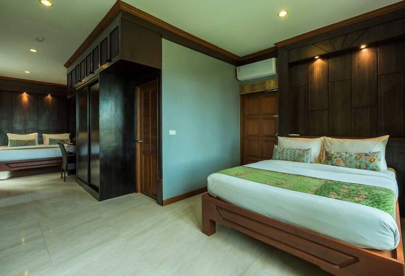 غرفة عائلية ذات إطلالة جانبية على البحر, Railay Phutawan Resort