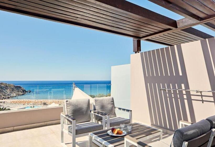 带海景高级家庭房间, Atlantica Mikri Poli Crete