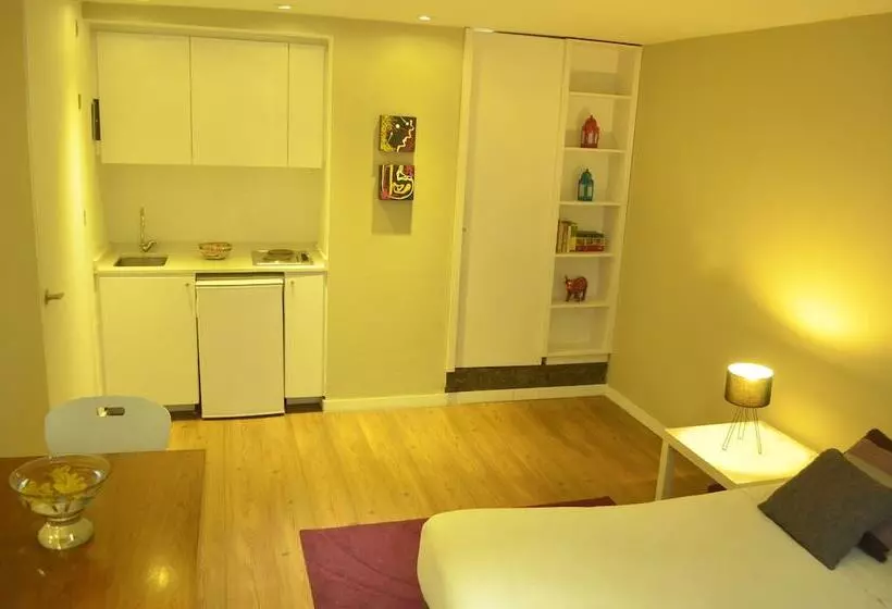 テラス付き1ベッドルームアパートメント, Living 55