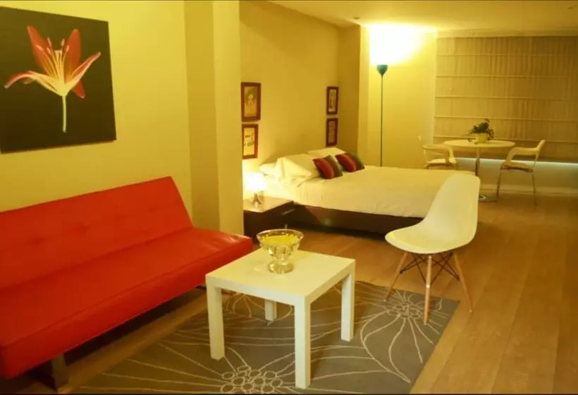 バルコニー付き1ベッドルームアパートメント, Living 55