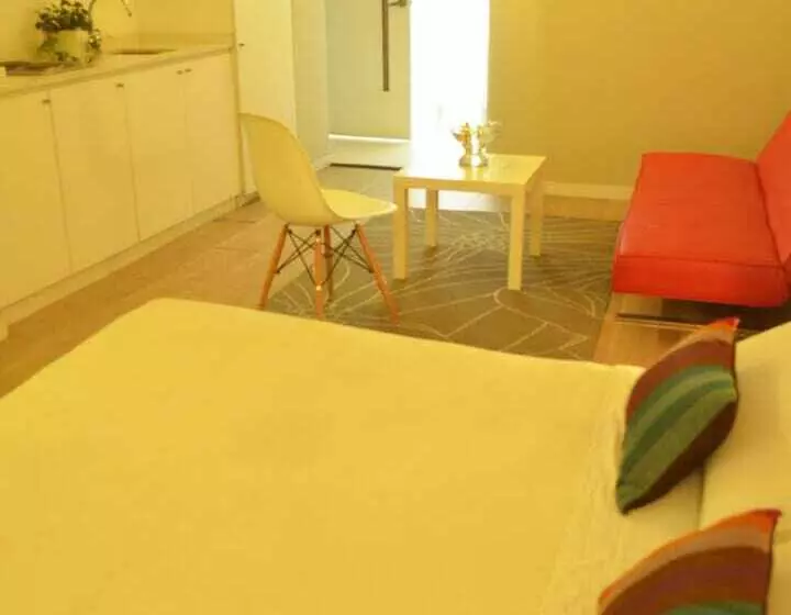 バルコニー付き1ベッドルームアパートメント, Living 55
