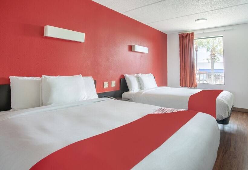 غرفه قياسيه سريرين مزدوجين, Motel 6 Lake Park