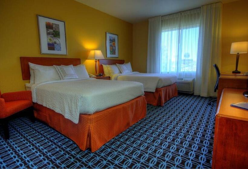 غرفه قياسيه سريرين مزدوجين, Fairfield Inn And Suites Sacramento Airport Natomas