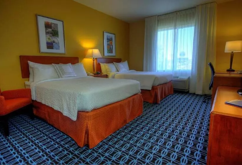 اتاق استاندارد با 2 تخت دوبل, Fairfield Inn And Suites Sacramento Airport Natomas