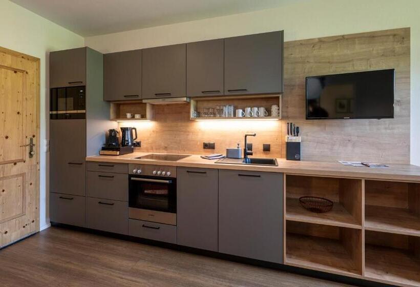 شقة غرفتين نوم مزودة بشُرفة, Aparthotel Stadler