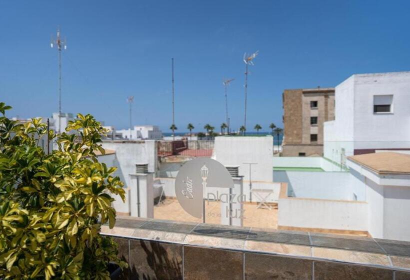 Quarto standard vista mar com terraça, Plaza De La Luz Cádiz