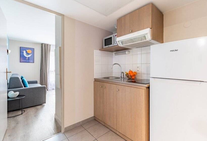 Апартаменты 1 Спальня, Appart City Classic Marseille Euromed