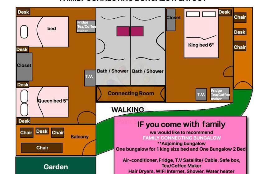 בונגלו סטנדרט 2 חדרי שינה, Kirati Beach Resort