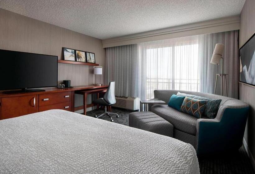 חדר סטנדרט עם מיטת קינג, Courtyard By Marriott Denver Airport
