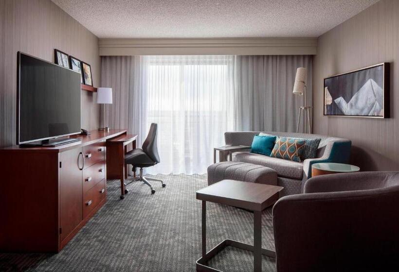 מיטת קינג בסוויטה, Courtyard By Marriott Denver Airport