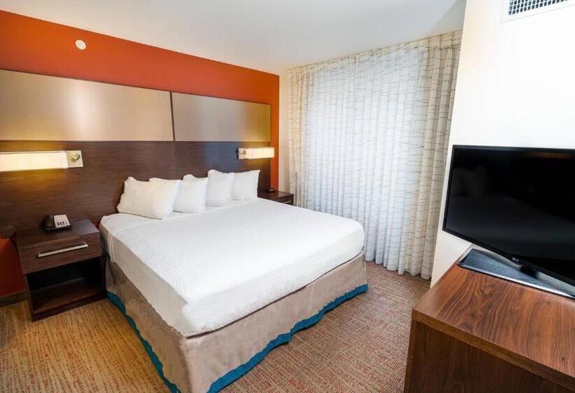 带大床的标准工作室, Residence Inn By Marriott Albany Washington Avenue