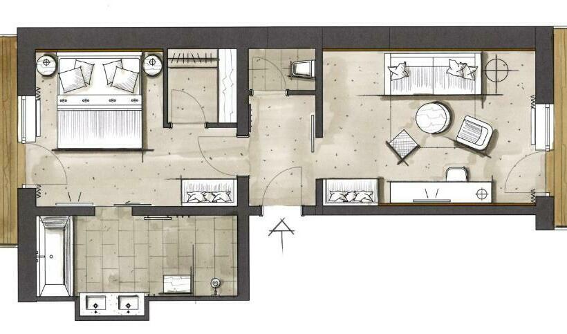 バルコニー付スイート, Erzherzog Johann Alpin Style Hotel   Adults Only