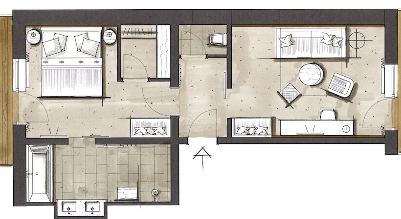 バルコニー付スイート, Erzherzog Johann Alpin Style Hotel   Adults Only