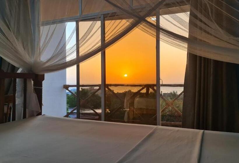 חדר משפחתי נוף לים, Villa Vanilla Kendwa