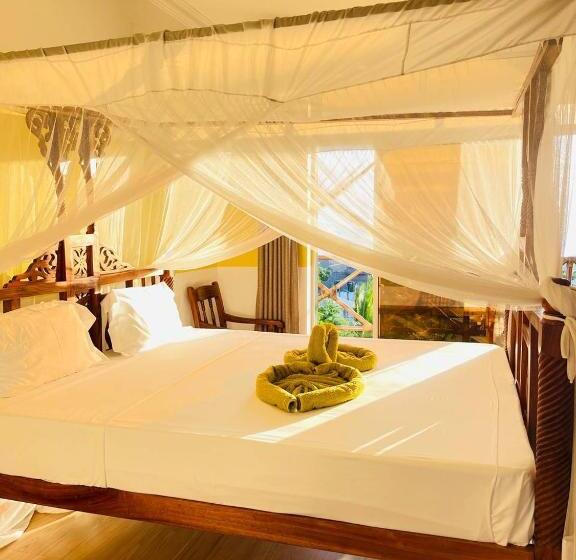 Номер Deluxe Вид на Море, Villa Vanilla Kendwa