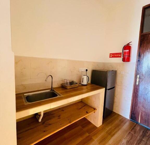 חדר דלוקס לשלושה עם נו לים, Villa Vanilla Kendwa