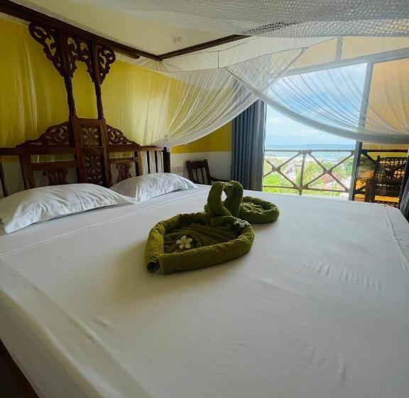 חדר משפחתי נוף לים, Villa Vanilla Kendwa