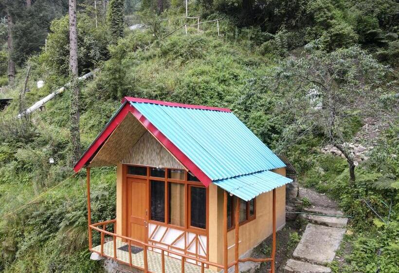 带阳台的豪华间, Reverberate Cafe & Cottages   Negi S Place