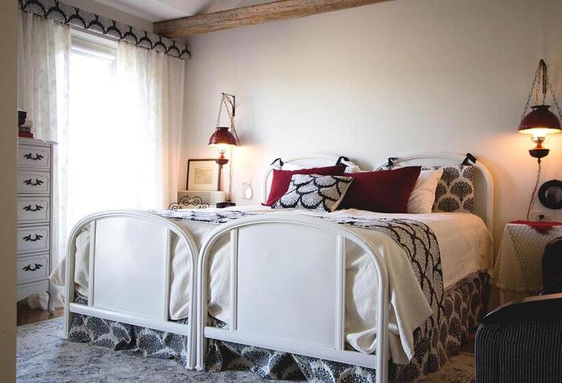 キングサイズベッドのスーペリアルーム, Les Ancêtres Auberge & Restaurant