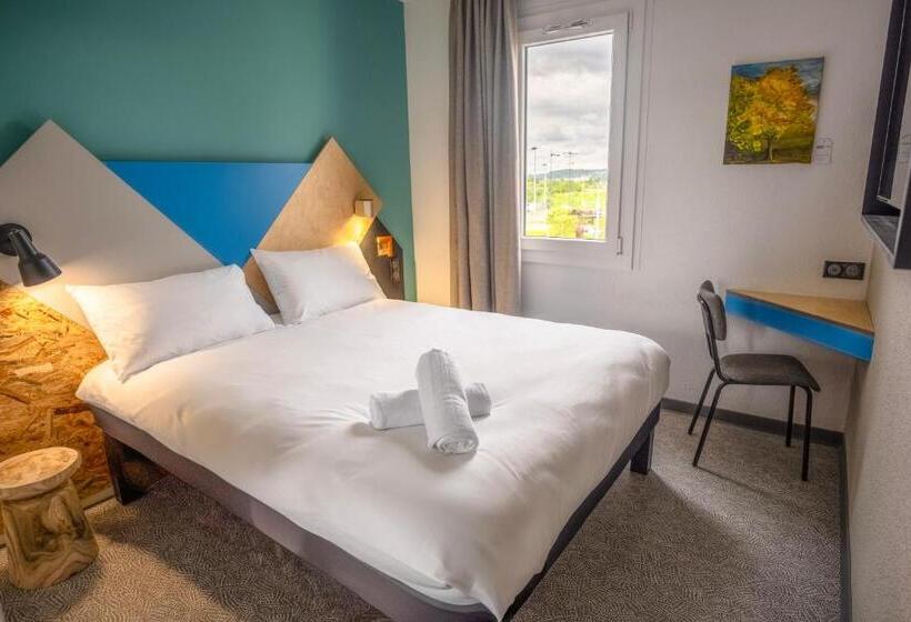 חדר סטנדרט יחיד עם מיטה זוגית, Greet Hôtel Montbéliard