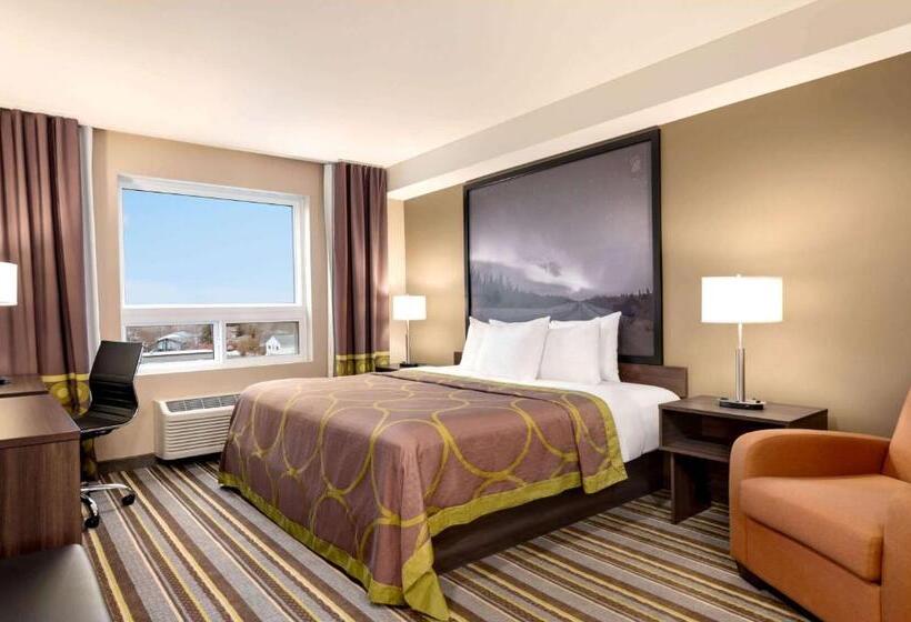 キングサイズベッドのデラックススイート, Super 8 By Wyndham Thompson