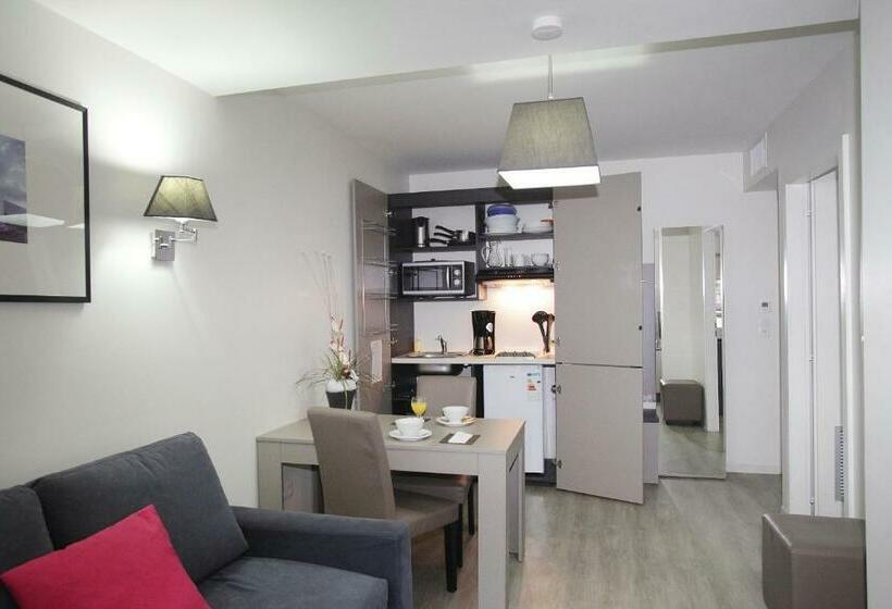 침실 1개 아파트, Odalys City Strasbourg Green Marsh