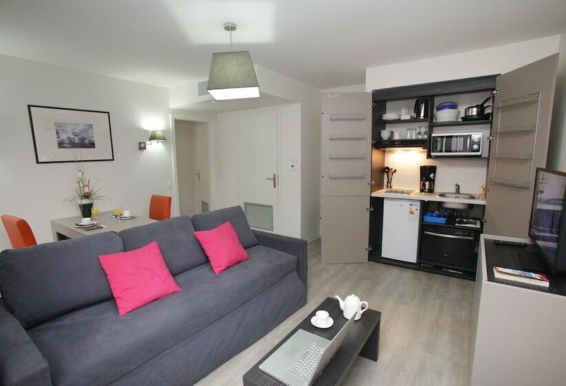 침실 1개 아파트, Odalys City Strasbourg Green Marsh