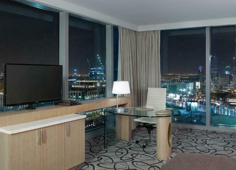 اتاق دلوکس با تخت کینگ و چشمانداز, Sofitel Dubai Downtown