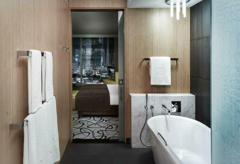 اتاق دلوکس با تخت کینگ و چشمانداز, Sofitel Dubai Downtown