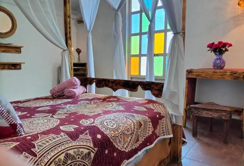اتاق لوکس با بالکن, Mi Atardecer En Tepoz, Hostal