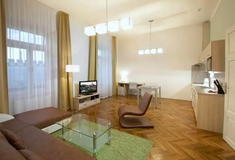 １ベッドルームアパートメント, Residence U černé Věže české Budějovice