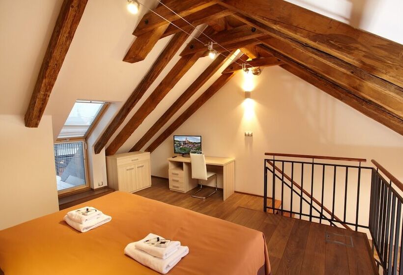 דירת חדר עם טרסה, Residence U černé Věže české Budějovice