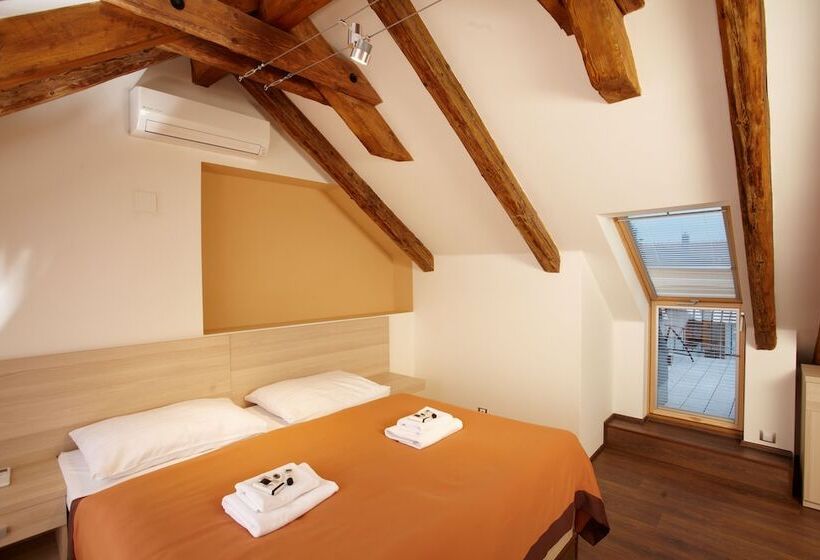 דירת חדר עם טרסה, Residence U černé Věže české Budějovice