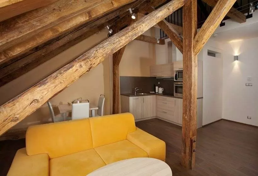 テラス付き１ベッドルームアパートメント, Residence U černé Věže české Budějovice